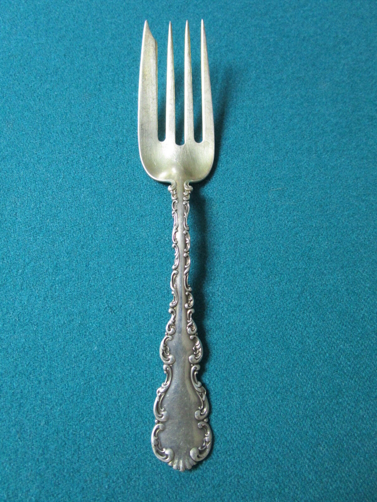 Whiting Sterling serving Fork, 6 1/2" long