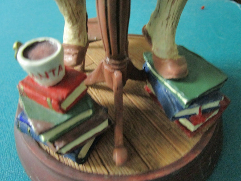 Norman Rockwell Figurine "Expense Book"  6" Danbury Mint