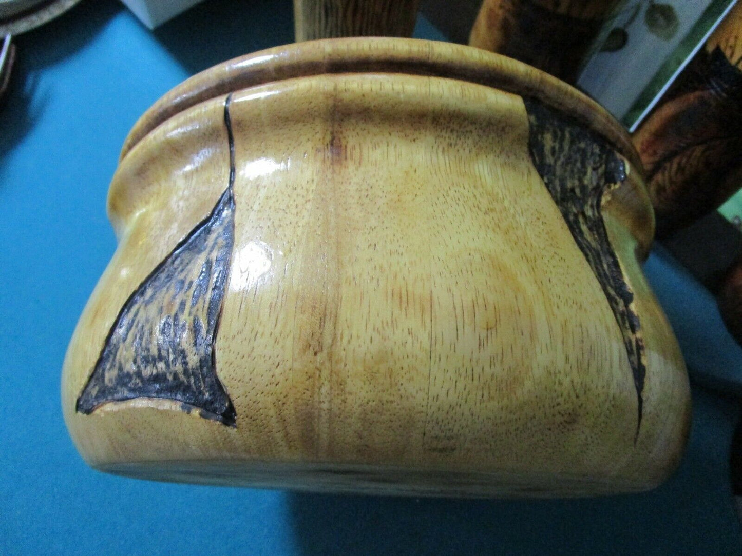 TOM EVANS WOOD HAND CARVED ART CRAFT BOWL VASES PICK ONE