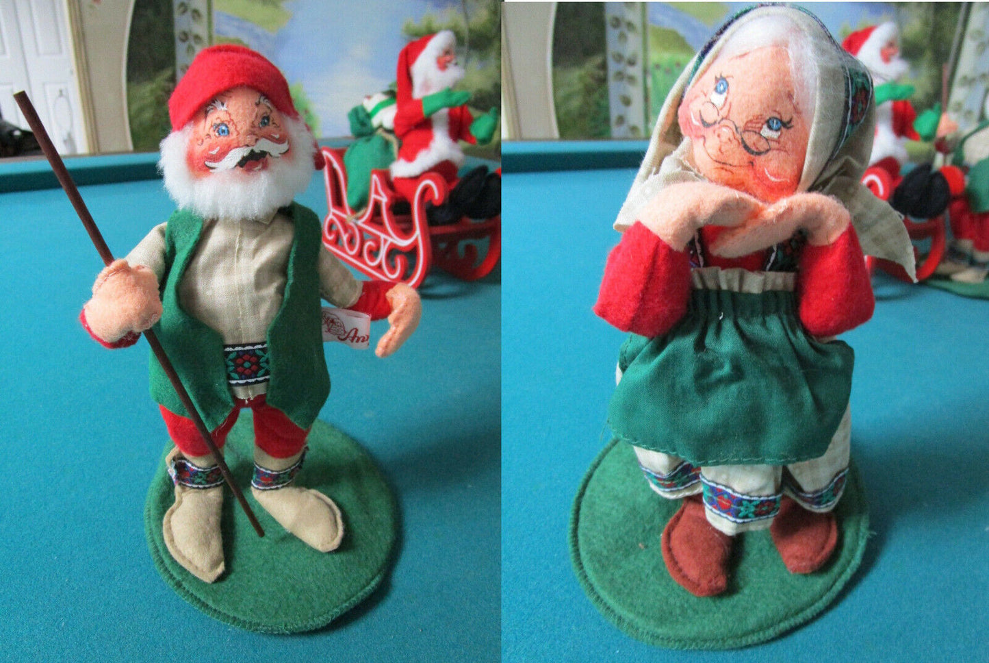 Annalee Mr & Mrs Old World SANTAS^^