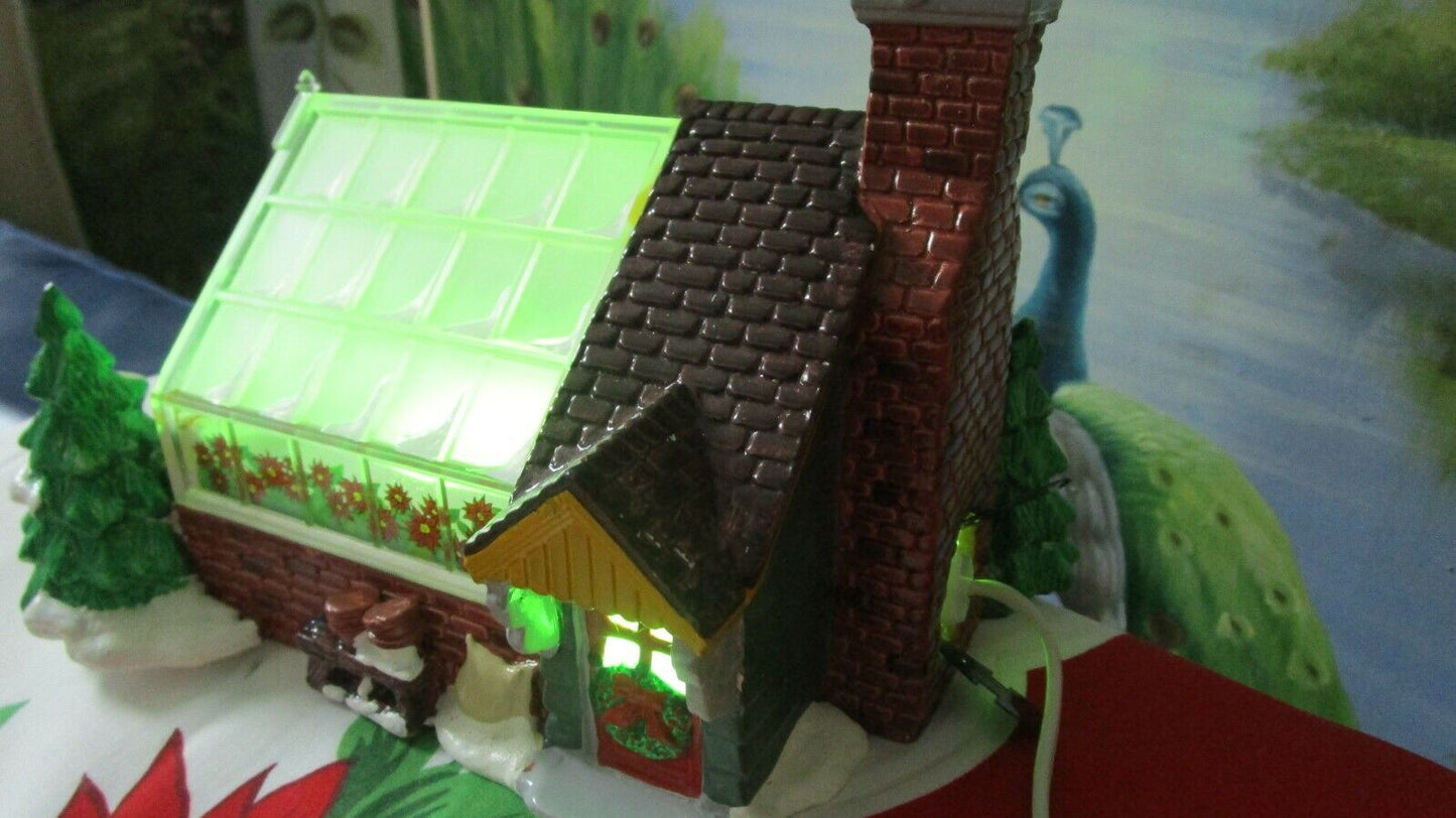 VILLAGE GREENHOUSE LIGHTED ORIGINAL DEPT 56  NEW SHOW-ROOM-MODEL