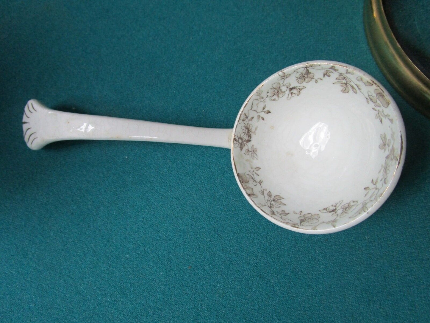 ANTIQUE 1880s Ridgways Royal Semi Porcelain MINI TUREEN SAUCE BOWL SPOON PLATE