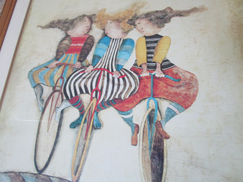 G. RODO BOULANGER LITHOGRAPH  SIGNED IN PLATE "HOLIDAY IN WHEELS"