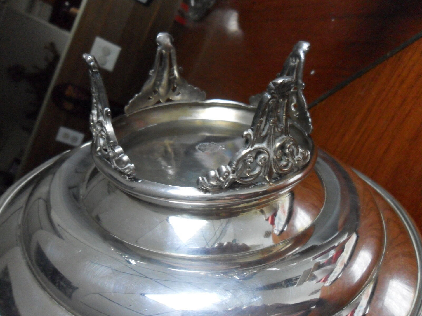 Victorian bride basket by E.G. Webster & Brother New York silverplate original