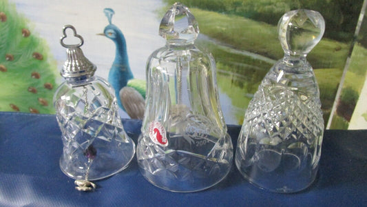 "Waterford"Christmas Bells New 5" Finest Crystal Sound [aC]