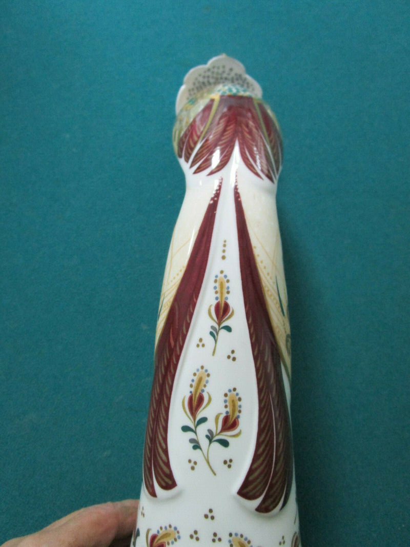 Minton ENGLAND Flights of Fantasy Jalu 12" Peacock Bird Figurine 1993 Porcelain