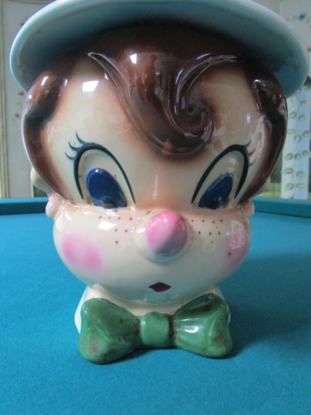 VINTAGE METLOX Pinoccio Cookie Jar 1960s 12" *