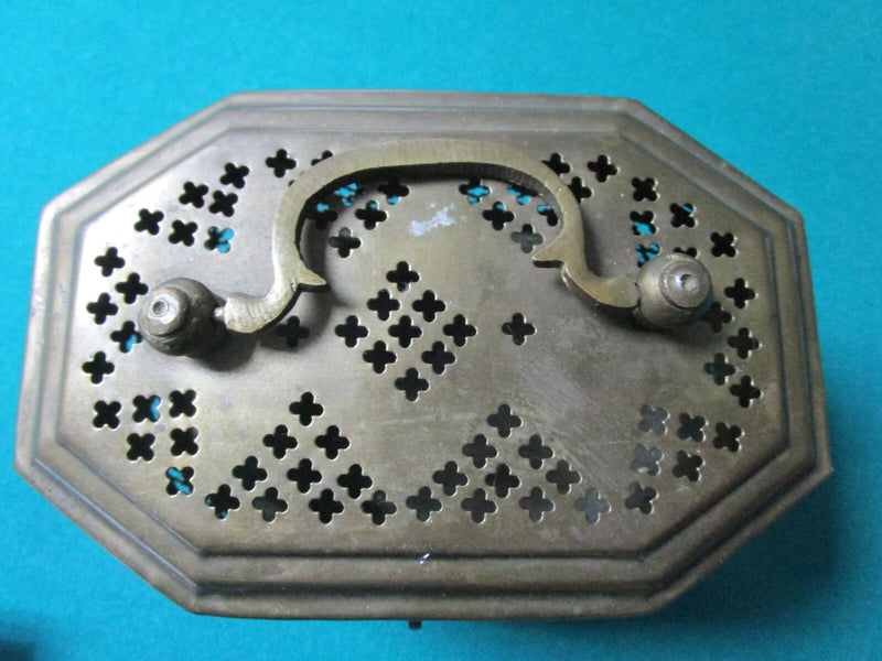 Vintage India Brass Cricket Box 6 X 4 1/2" Original