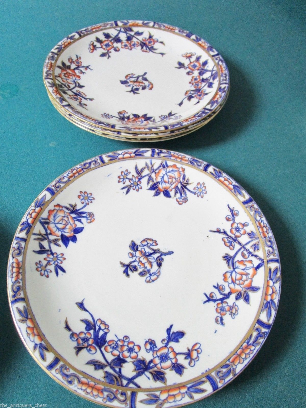 Antique c1880 E.J.D. Bodley-Jones McDuffee & Stratton china dinner plates-choice