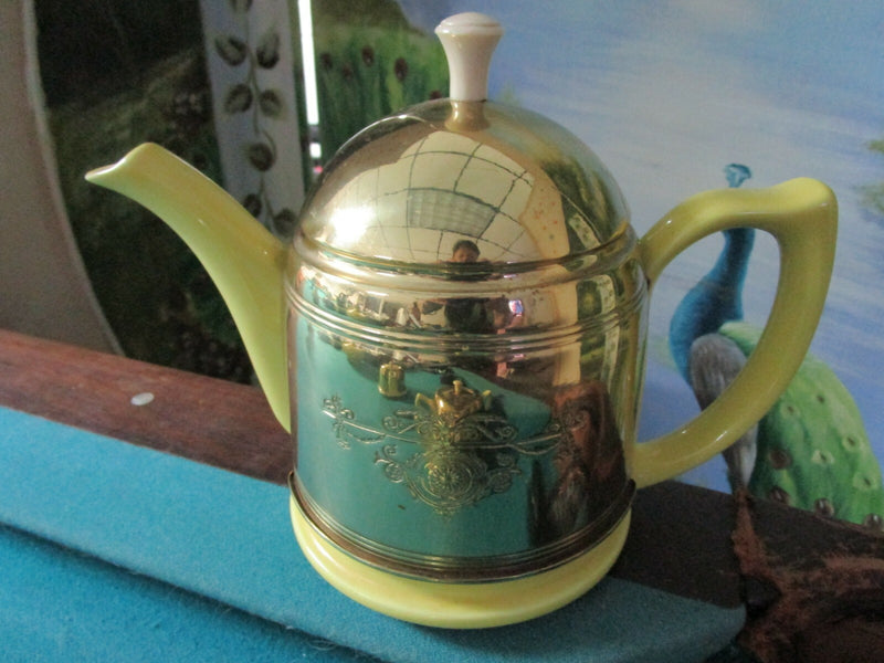Hall Gold 3 Pcs Set Cozy Warmer Cover/Aladdin Yellow Teapot Orig Pick 1 [Tp11]