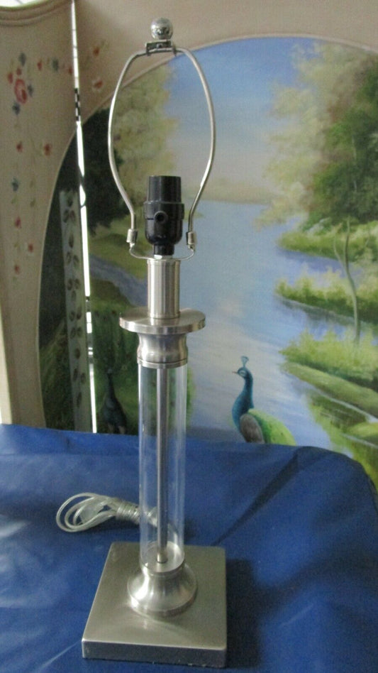 Intertek Create Success Table Desk Lamp Silverplate Brass 24"