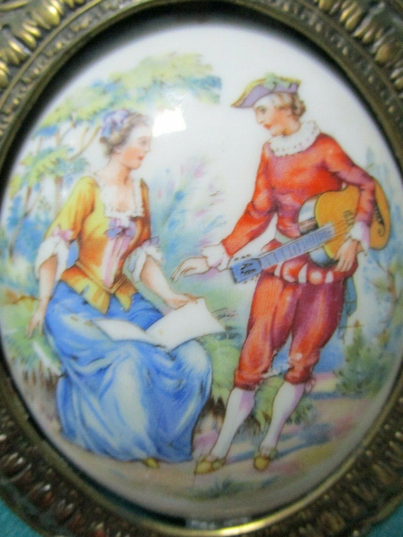 CERAMIC HAND PAINTED FINIAL CRIES ON LONDON LIMOGES FRAGONARD PICK 1