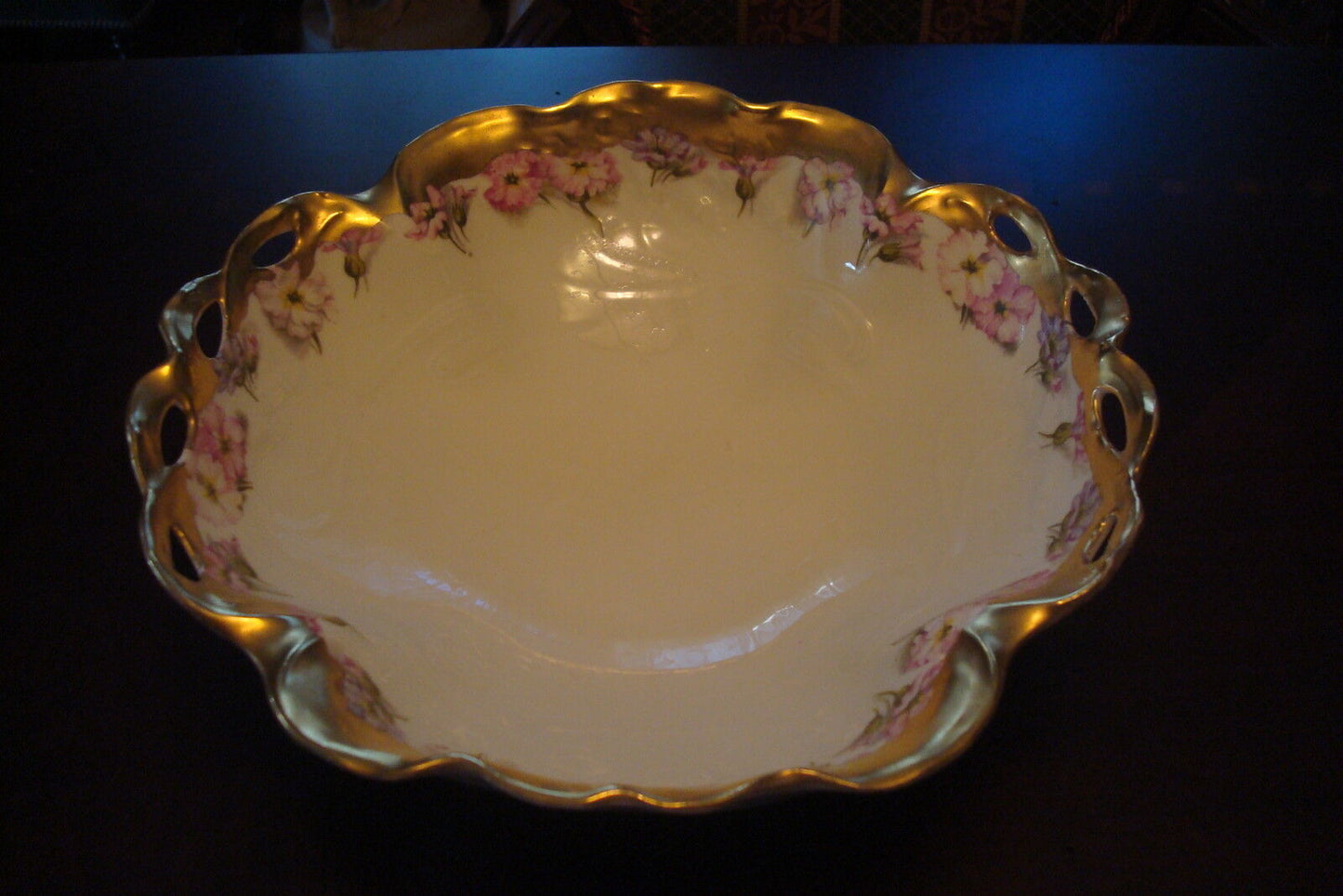 BAUER, ROSENTHAL & Co.,Germany, bowl Viola Pattern - c1900-1920s