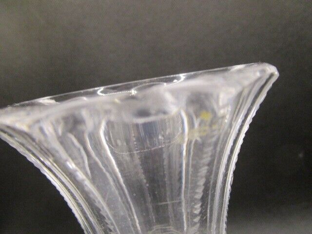 AMERICAN BRILLIANT HAWKES CRYSTAL CUT VASE - DECANTER - BOTTLE ROUND BASE