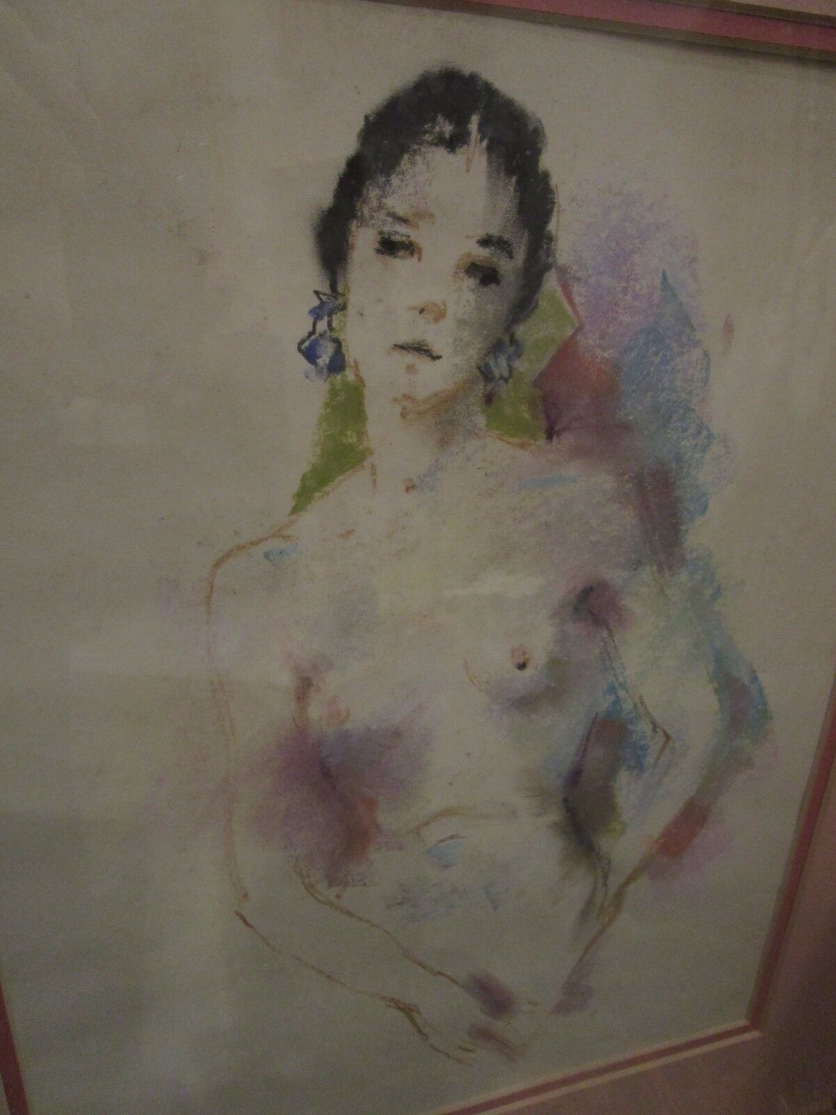 UNSIGNED NUDE WATERCOLOR