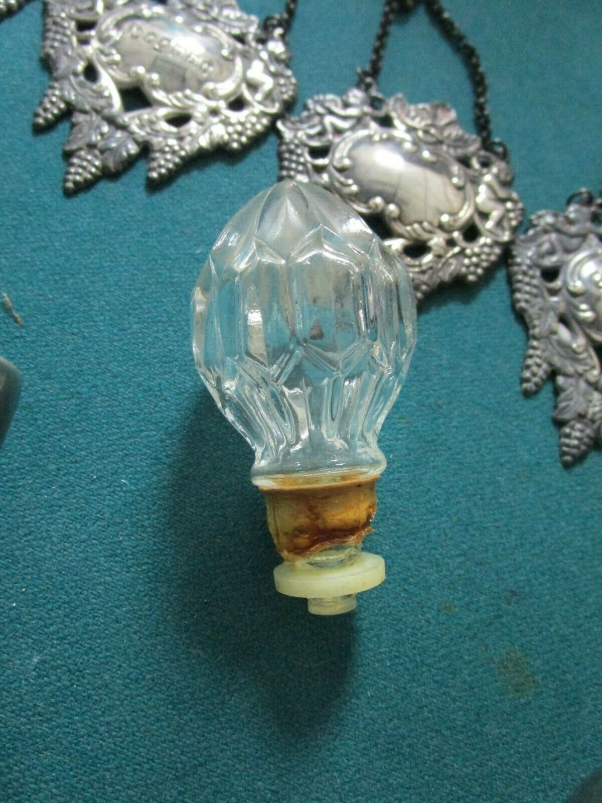 1920s 4 glass crystal Imperiale Eau De Cologne perfume bottles by Boldoot