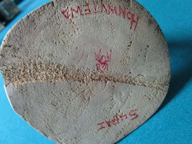 SOUTHWEST POLYCHROME CARVING HOPI KACHINA, DOUBLE FIGURINE SIGNED "HONWYTEWA"