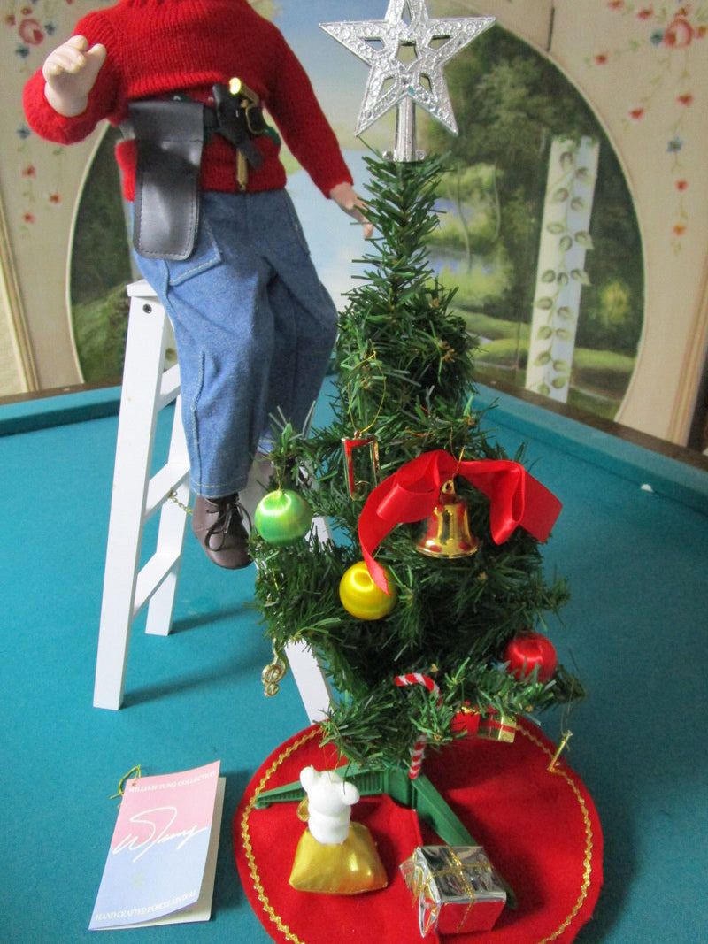 1990s WILLIAM TUNG HANK AND THE CHRISTMAS TREE 17" doll