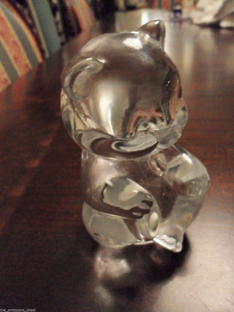 Fenton Glass Birthday Bear Paperweight, Purple Heart / Gold Star Pick 1