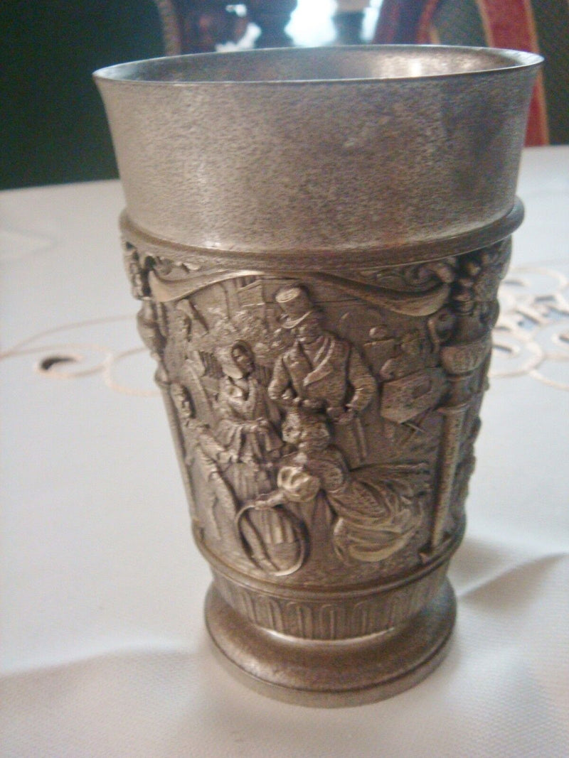 Ges.Gesch. Feinzinn Nk West Germany Pewter Goblet Cup 5" Original