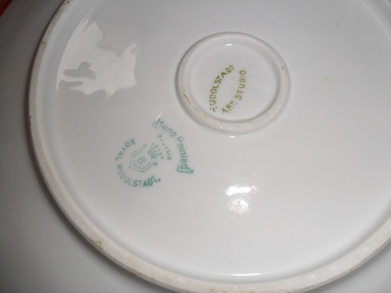 Royal Rudolstadt Prussia, plate, in soft pastel colors[#143]