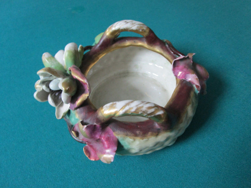 Austrian RSK Turn Teplitz Riessner Stellmacher FLORAL BOWL GORGEOUS 5 X 7"