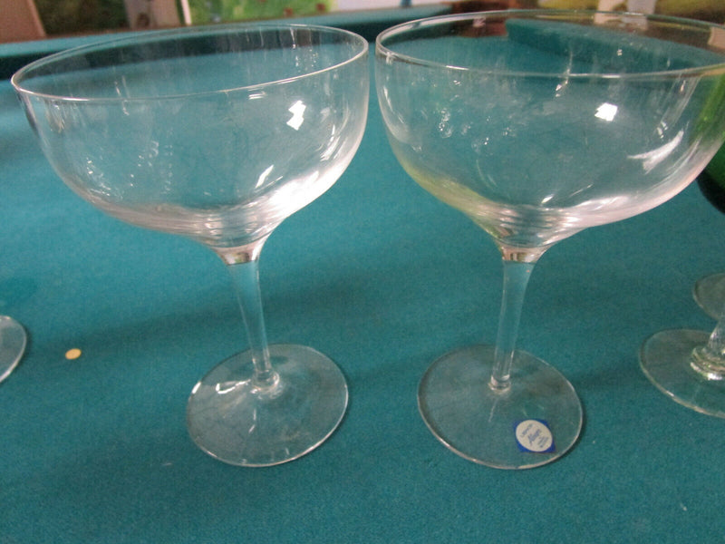 CRYSTAL GLASSES GREEN SASAKI, VERA WANG , ROYAL DOULTON "PARTY" PICK ONE