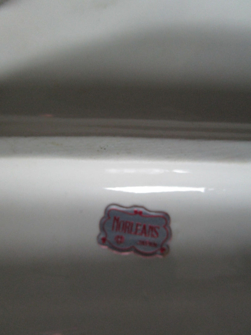 ITALIAN COUPLE  FIGURINE COUPLE UNDER PARASOL NORLEANS JAPAN ORIGINAL