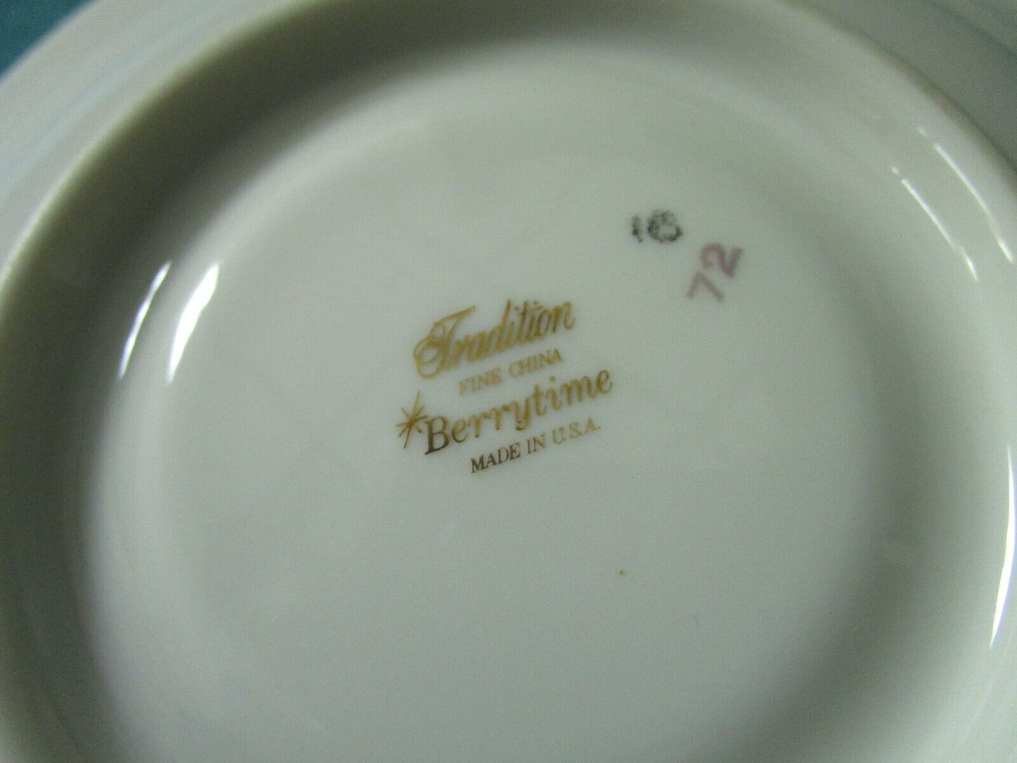 Tradition "Berrytime" fine china tea footed cup and saucer [84]