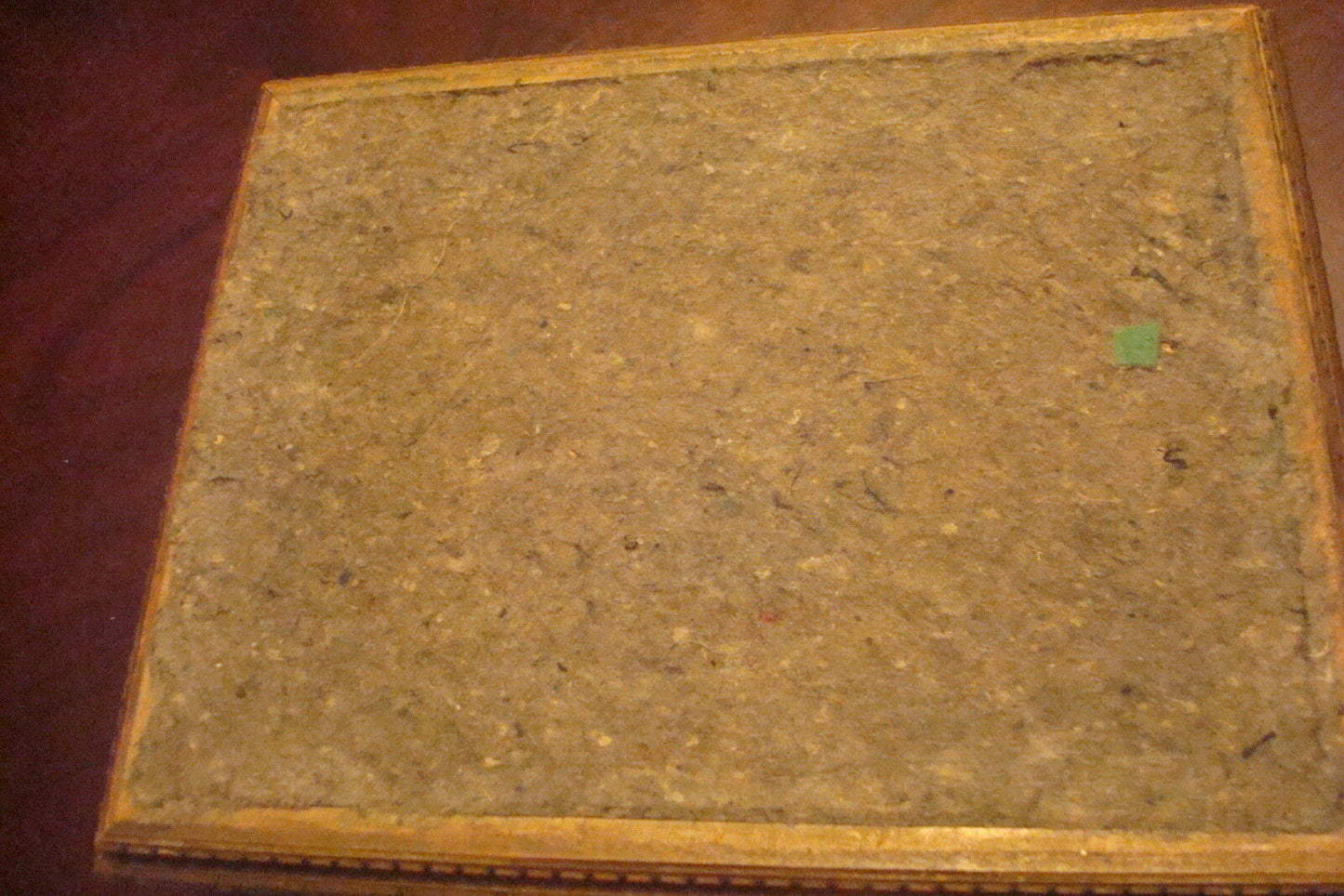 Vintage wooden box with lithograph cover,it seems to be a jewelry box, silk[a4]