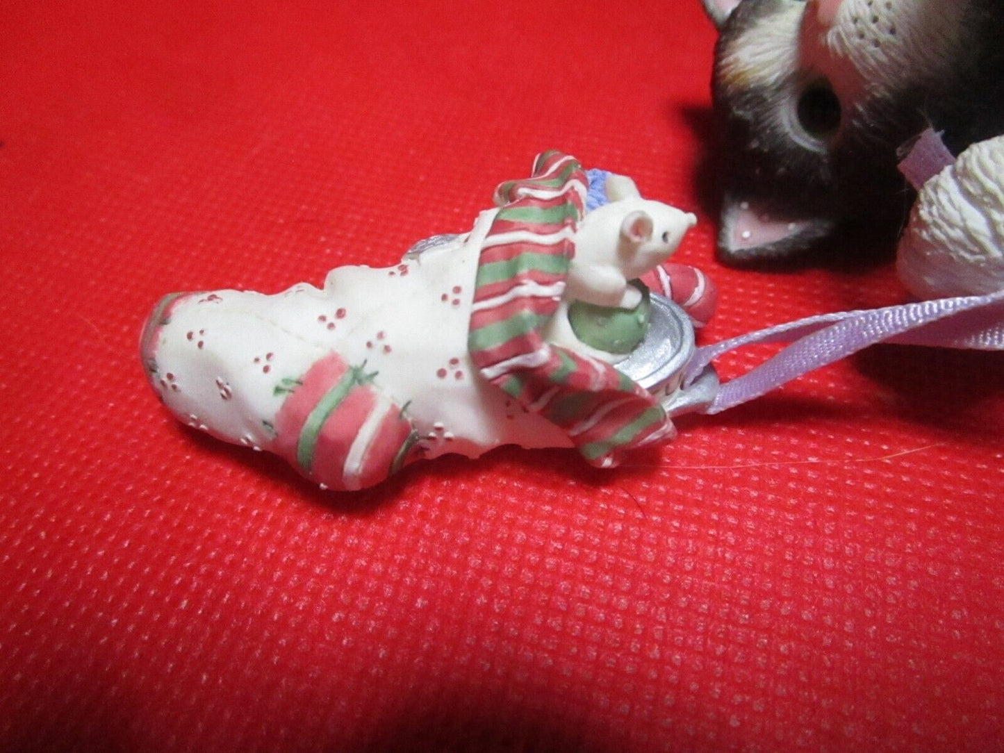 CALICO KITTEN sock full of love figurine nib