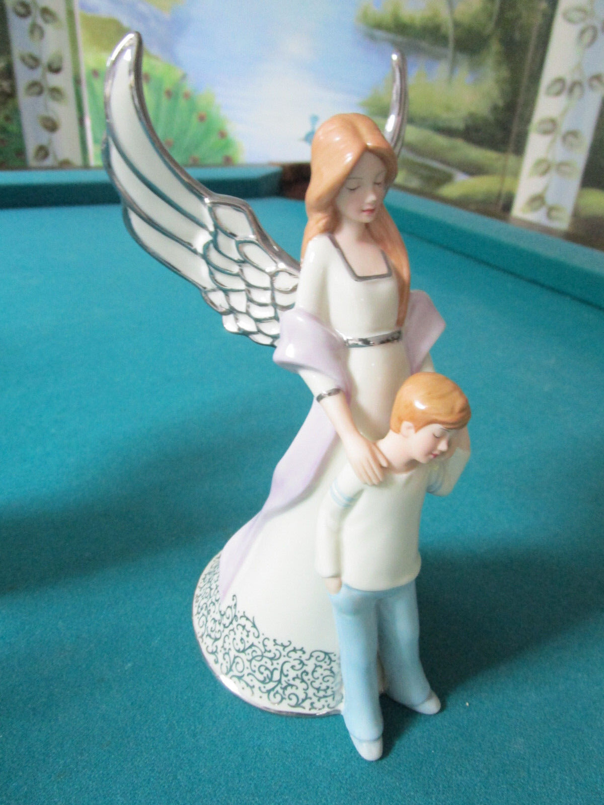 ANGELS MUSIC BOX HEIRLOOM PORCELAIN "FOREVER MY SON" COLLECTION MUSIC BOX pick1