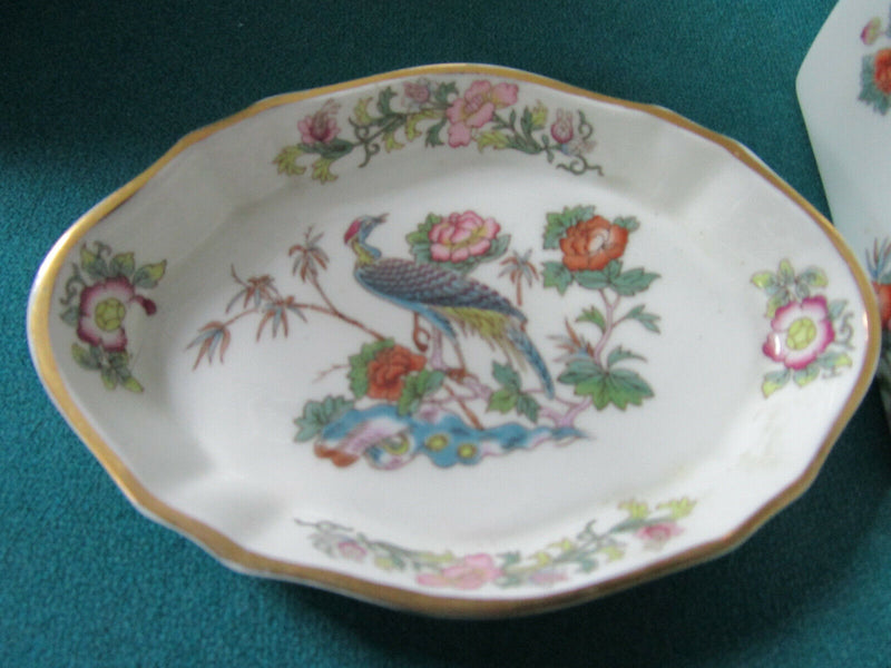 “Wedgwood" Vanity Wild Strawberry  Kutani Crane Dish Bottle Tray Vase Pick1 ^^