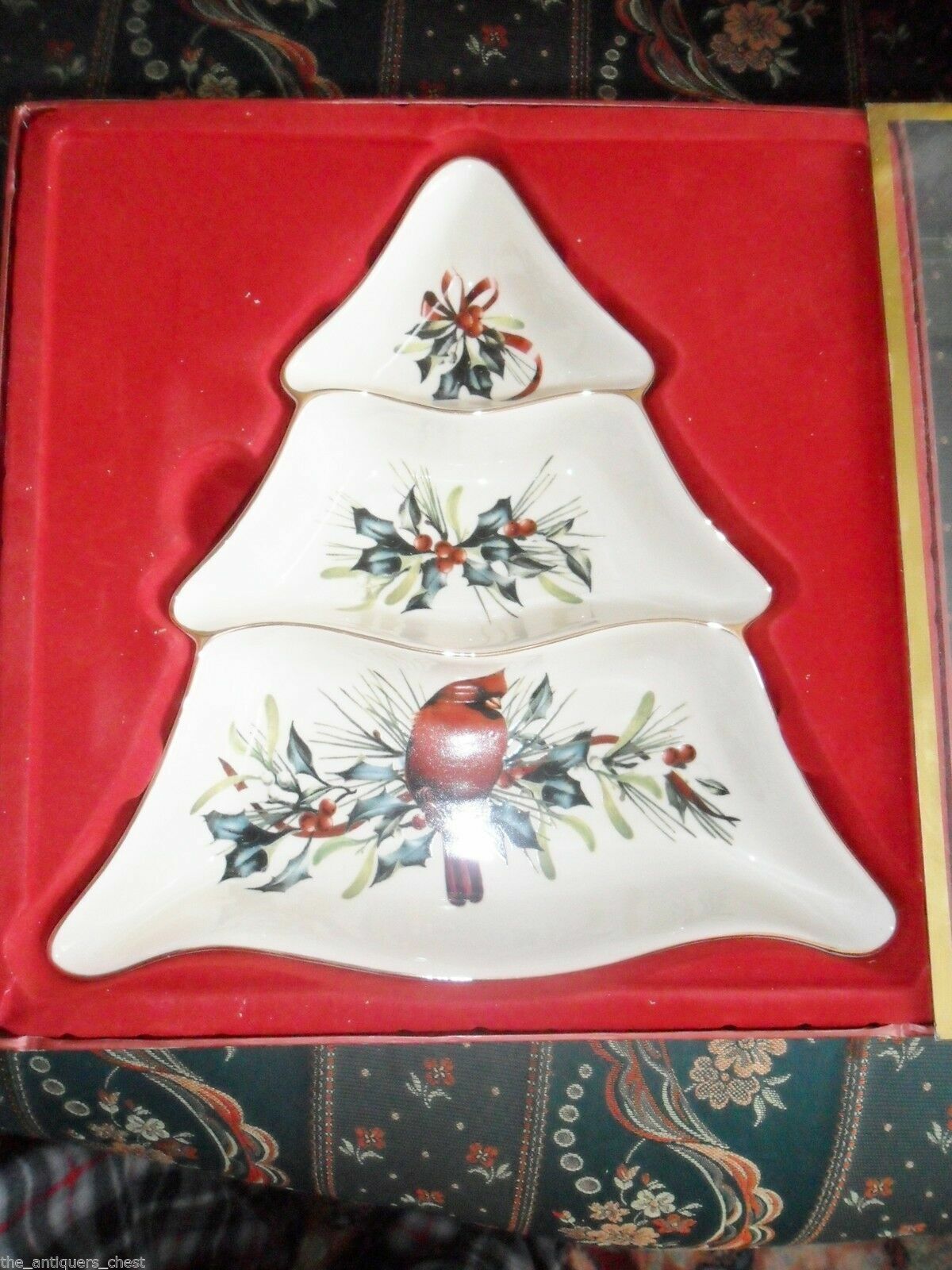 LENOX HOLIDAY CHRISTMAS TRAY AND TRIVET SERVERS ORIGINAL PICK1 ^^