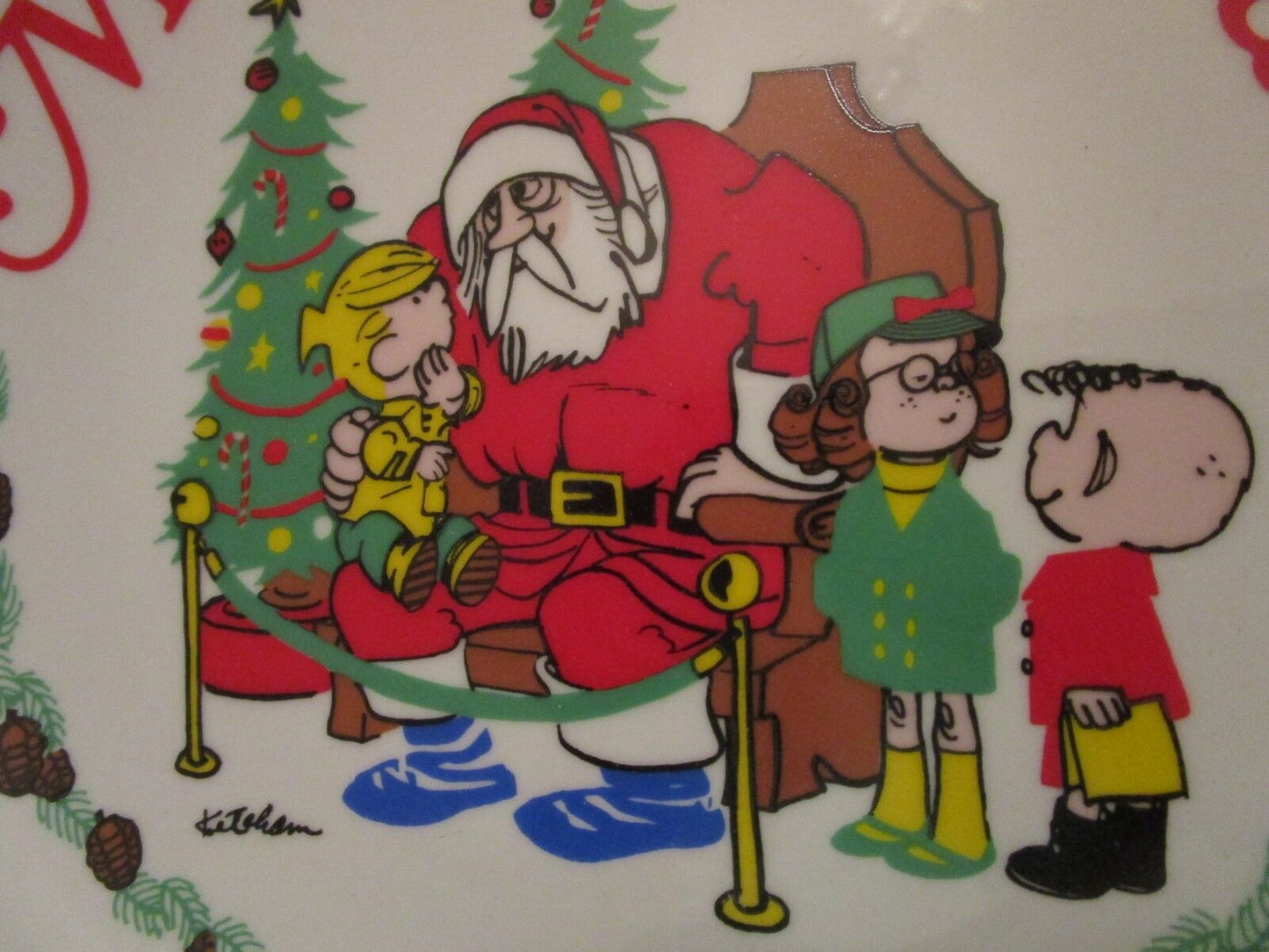 1976 DENNIS THE MENACE CHRISTMAS PLATE LIMITED EDITION HANK KETCHAM 9 1/2" [*4]