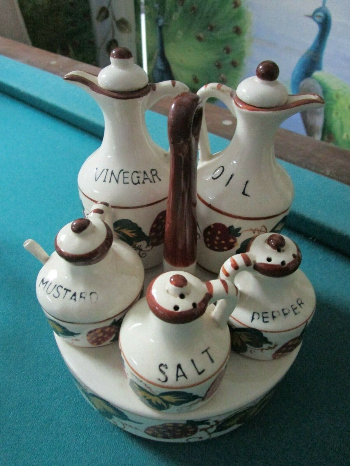 AMERICAN POTTERY MIDCENTURY CONDIMENT SETS ORIGINAL PICK ONE