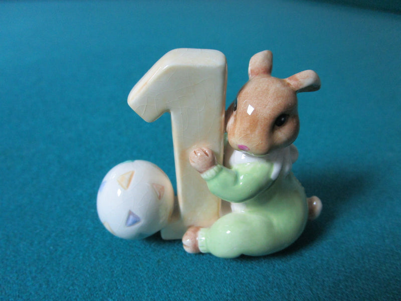 BEATRIX POTTER LOT OF 5  BUNNYKINDS NUMBERS FIGURINES FROM 1 TO 5 [83B]