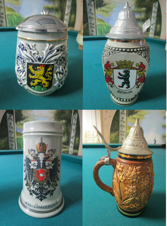 Original King German Stein From King Works # 409 And # 406 - Edelweiss Mug Pick