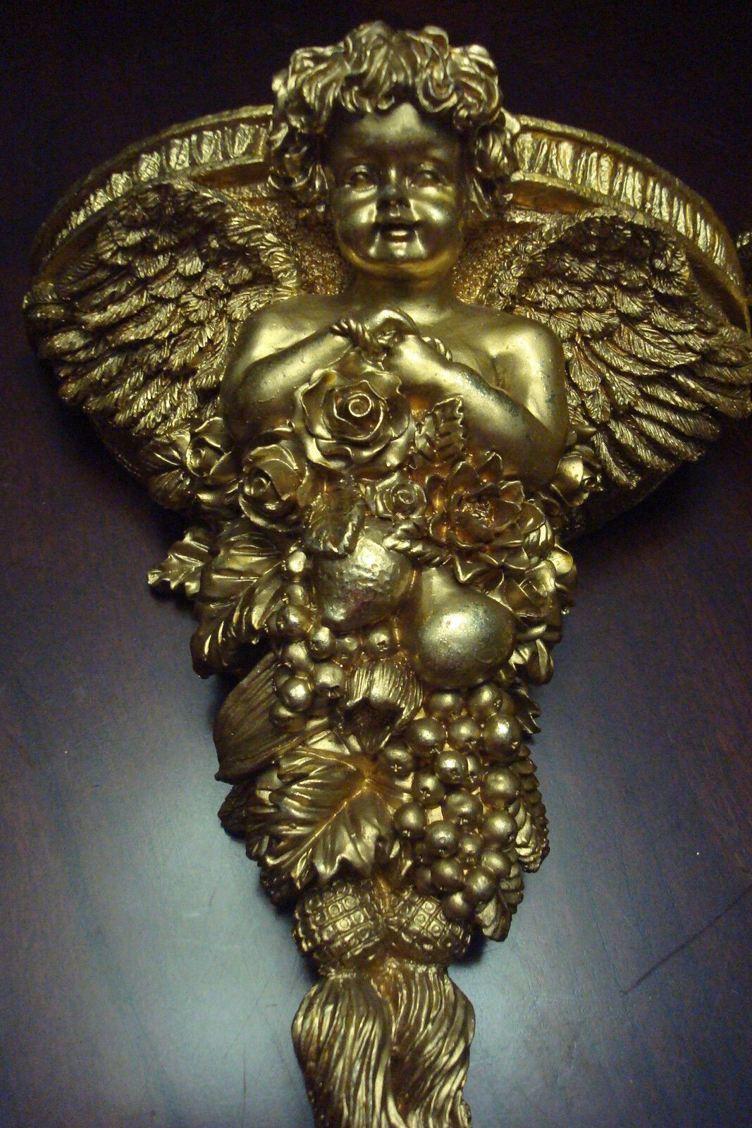 Wall sconces Angels, golden paint, very detailed, ready to hang [5]