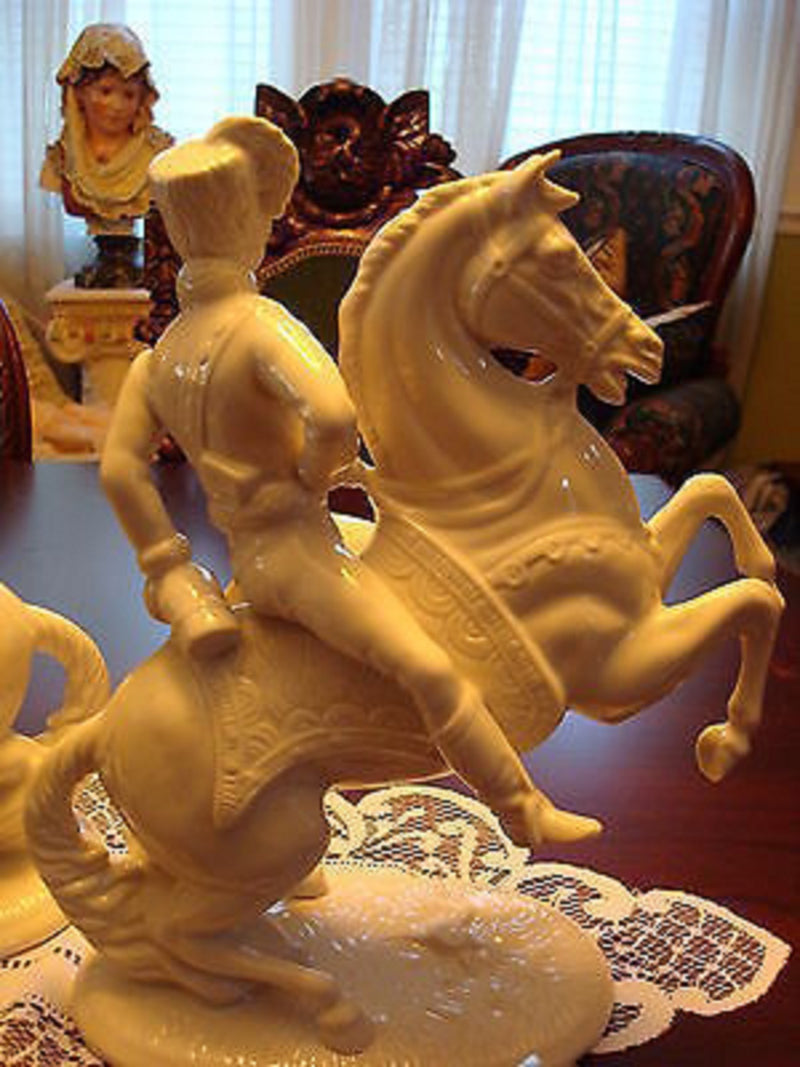 Dresden Military Figurines on horseback