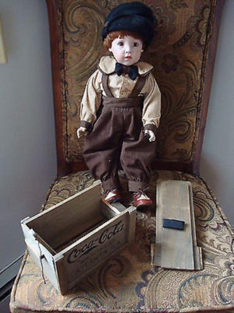 1990s Franklin Mint Coca-Cola Heirloom Collector Doll  Danny and Scooter