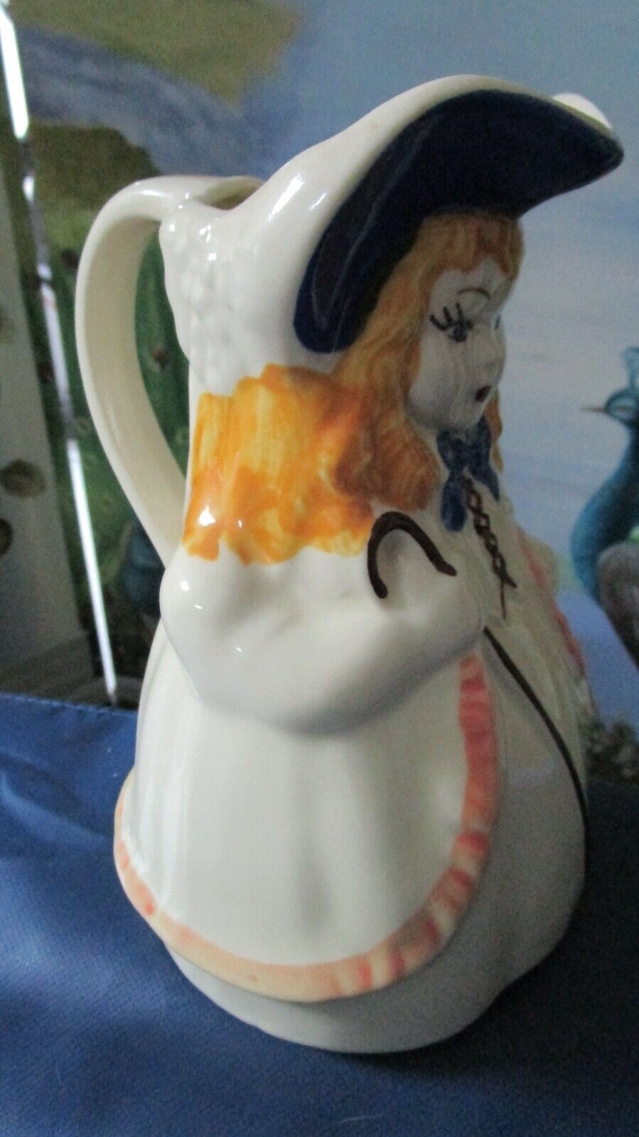 Vintage 1940's Shawnee Pottery Little Bo Peep Pitcher USA 9 x 6 1/2"