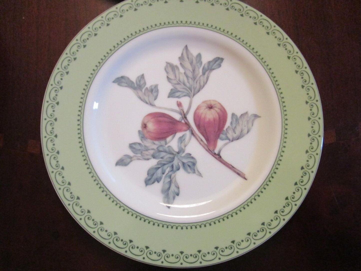 ANDREA BY SADEK 2 SALAD PLATES WINTERTHUR FRUITS 8 1/4"  ^^^