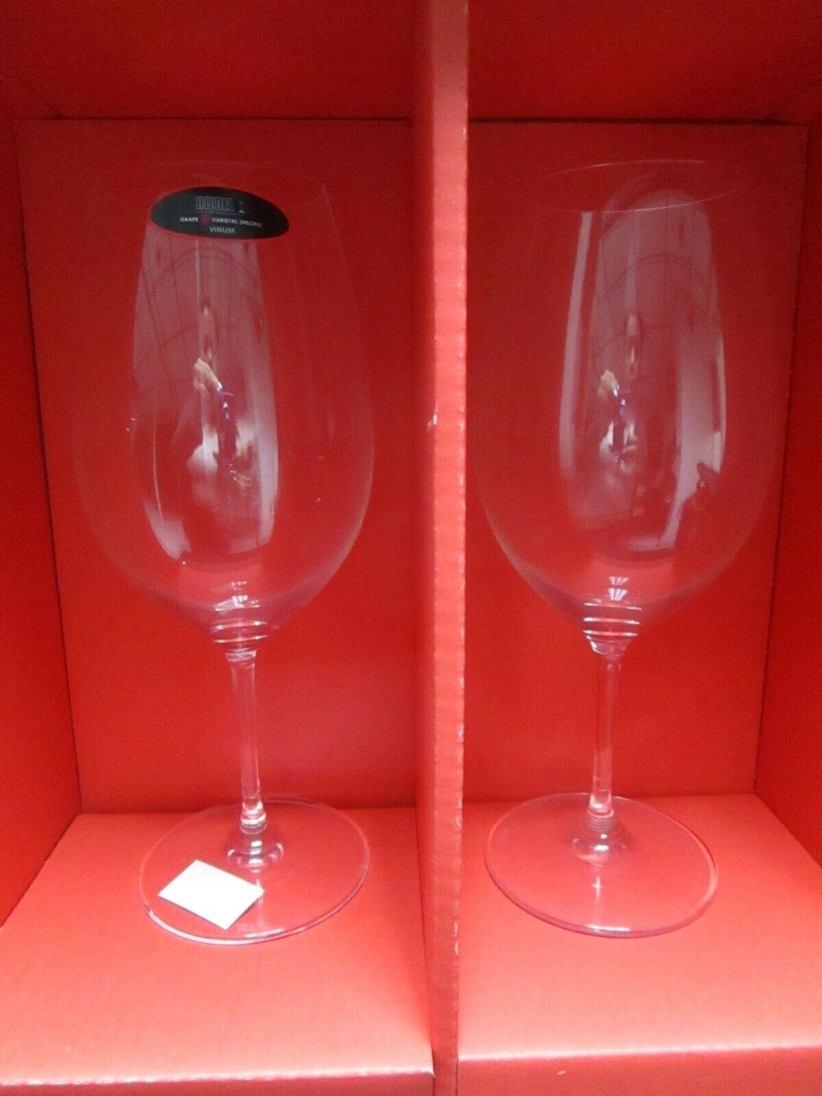 RIEDEL SHIRAZ 9 1/2" TALL PAIR OF GOBLETS NEW IN BOX