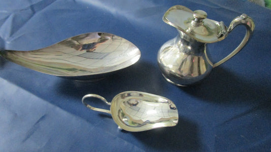 Wilcox International Silverplate Reed & Barton Creamer Bowl Sugar Scuffle Pick1^