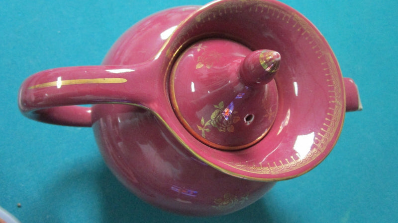 Hall Purple Pink Teapot With And Without Gold, Pick One ^^