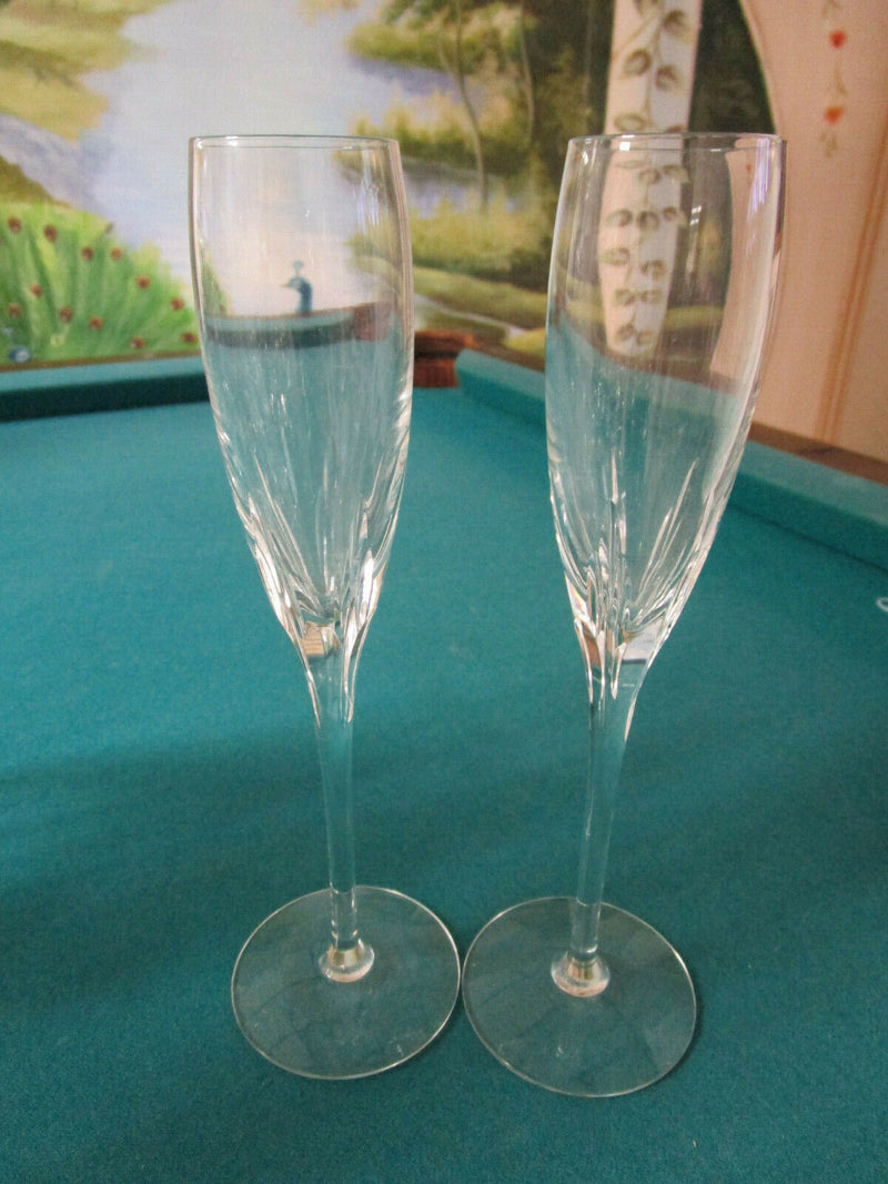 CONTEMPORARY CRYSTAL GLASSES ETCHED TIFFIN, MILLER ROGASKA, LENOX, PICK1