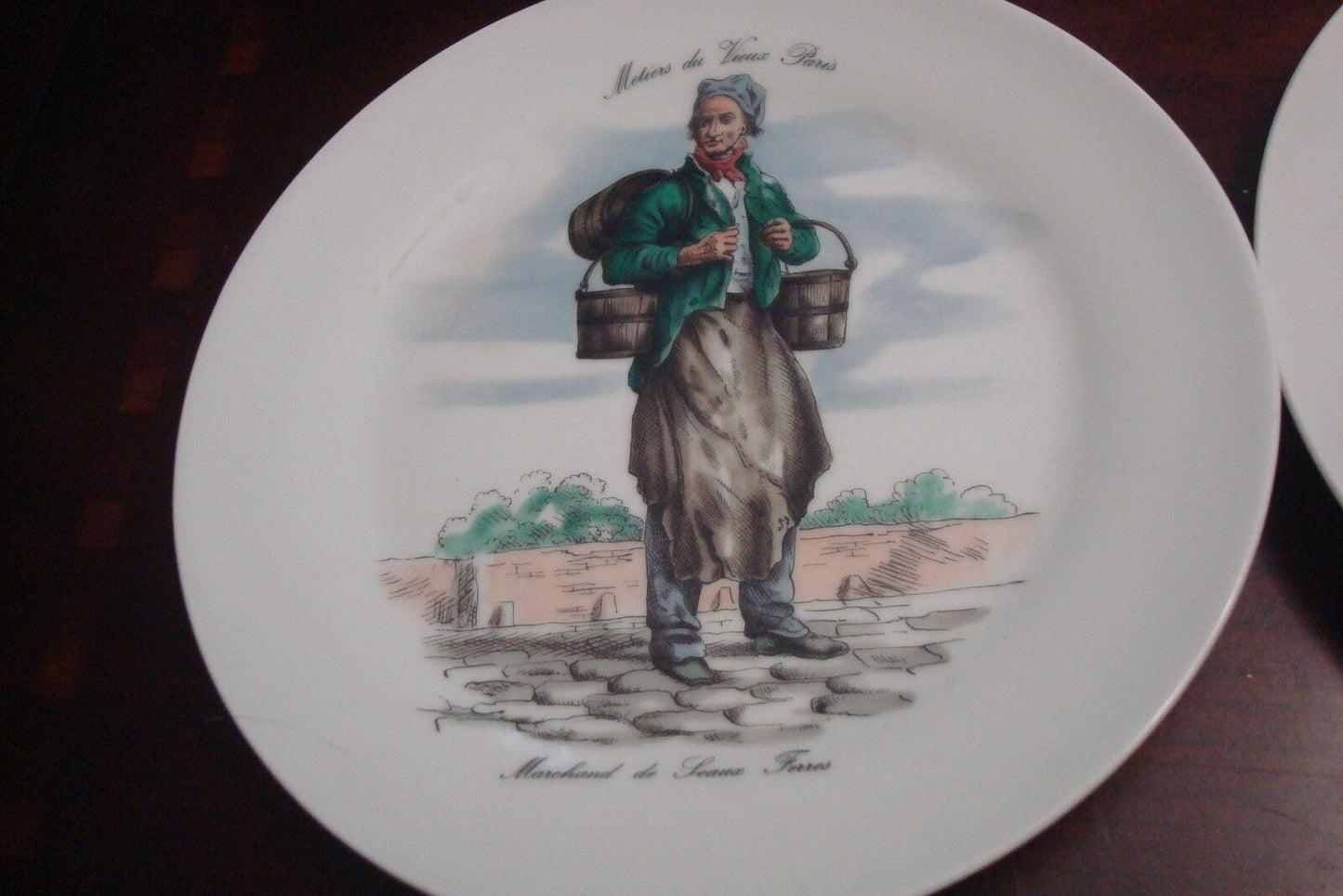 1920's 4 French LIFE Plates -Metiers du Vieux Paris-GERMANY RZB ELB VIENNA ^^