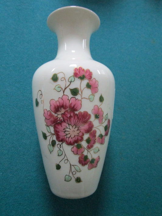 ZSOLNAY HUNGARY FLORAL VASE 5 1/2" TALL [ZS]