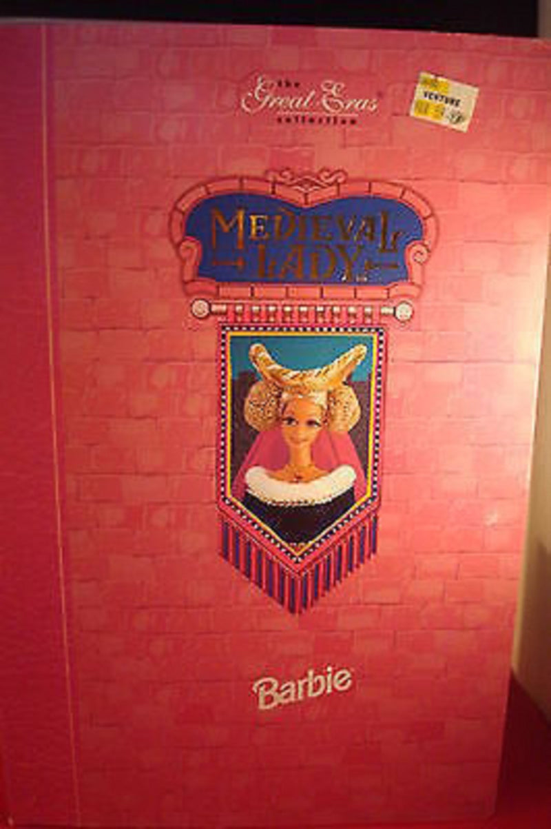 1994 Barbie Medieval Lady, still with original sticker price[a*4]